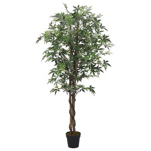 vidaXL mākslīgā kļava, 224 lapas, 80 cm, zaļa