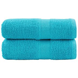 vidaXL augstākās kvalitātes dvieļi SOLUND, 2 gab., tirkīzzili, 30x30 cm, 600 g/m&sup2;