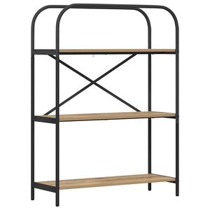 vidaXL Grāmatu plaukts 3 līmeņi 80 x 30 x 109 cm Inženierijas koks