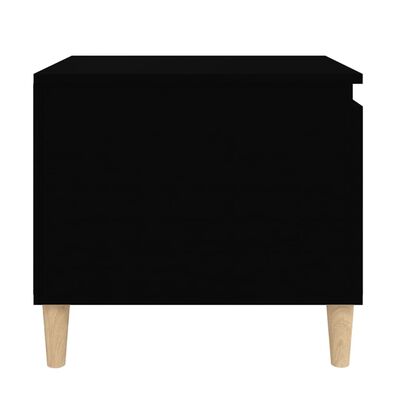 vidaXL kafijas galdiņš, melns, 100x50x45 cm, inženierijas koks