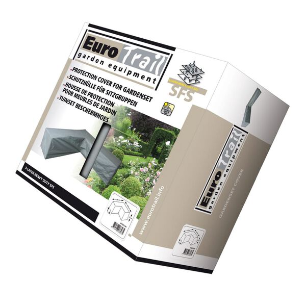 Eurotrail mēbeļu pārsegs, L-formas, 255x255x100/70 cm, pelēks