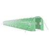 vidaXL siltumnīca ar tērauda rāmi, zaļa, 48 m&sup2;, 24x2x2 m