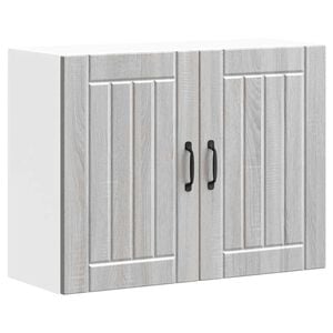 vidaXL virtuves sienas skapis "Lucca" Pelēks Sonoma Engineered Wood