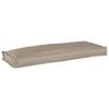 vidaXL Spilvens Oksforda audums Pelēkbrūna 110 x 40 x 8 cm