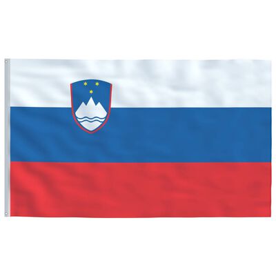 vidaXL Slovēnijas karogs un karoga masts, alumīnijs, 6 m