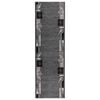 vidaXL Skrējēju paklājs FLORNES Austs Pelēka Lapas 67 x 250 cm PP 7 mm