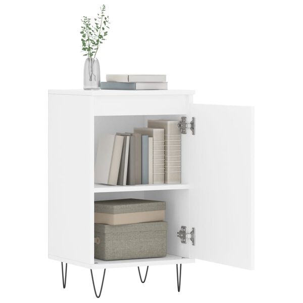 vidaXL kumodes, 2 gab., baltas, 40x35x70 cm, inženierijas koks