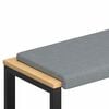 vidaXL Solspilvens Audums Gai&scaron;i pelēka Dziļums 35 cm