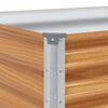 vidaXL Augstā puķu kaste Gai&scaron;i brūns 98 x 50 x 36 cm Cinkots tērauds