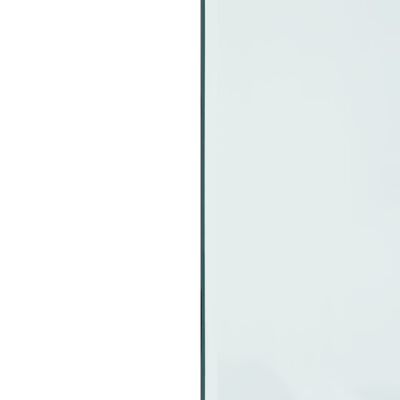 vidaXL kamīna plāksne, taisnstūra forma, stikls, 120x50 cm