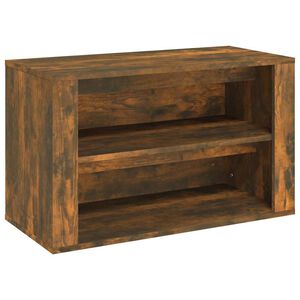 vidaXL apavu plaukts, ozolkoka krāsa, 75x35x45 cm, inženierijas koks