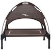 vidaXL Suņu gulta Brūna s Tērauds