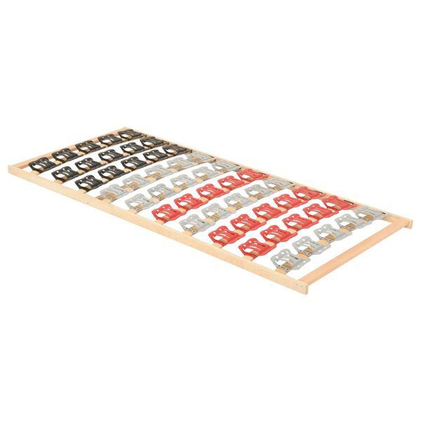 vidaXL gultas redeles, 12 līstītes, balsti, 100x200 cm