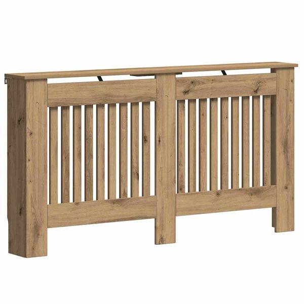 vidaXL Radiatora Vāks Artisānā ozols 152 x 19 x 81,5 cm