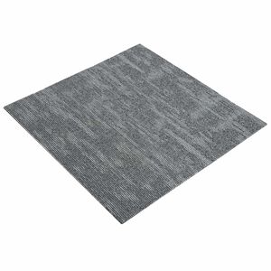 vidaXL Paklāja flīze Betona pelēks 50 x 50 cm 4 gab. PP un bitumens