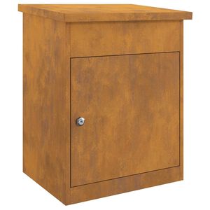 vidaXL Paku nodo&scaron;anas kaste Rūsa 47,5 x 38 x 59 cm Novecināts tērauds