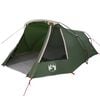 vidaXL Tunel tents 3-personām 3 personai Zaļ&scaron; un balts