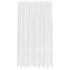 vidaXL Mežģīņu aizkars ar aizkariem Balts 245 x 200 cm Poliesters