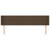 vidaXL galvgalis ar malām,163x16x78/88 cm, tum&scaron;i brūns audums