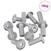 vidaXL Galvas bloķē&scaron;anas skrūve 3600 pcs Sudraba Tērauds