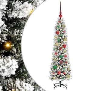 vidaXL Mākslīgā Ziemassvētku eglīte Balts 120 cm