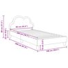 vidaXL Bērnu gultas rāmis ar galvgali Zila 90 x 200 cm PU