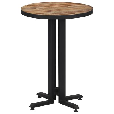 vidaXL bistro galds, apaļš, Ø50x76 cm, pārstrādāts tīkkoks