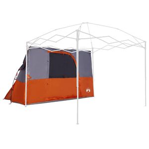 vidaXL Iek&scaron;ējā telts Pelēka un oranža 280 x 220 x 176 cm tafta