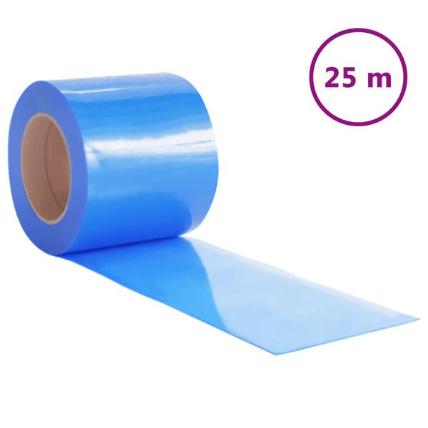 vidaXL durvju aizkars, zils, 200 mm x 1,6 mm, 25 m, PVC