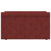 vidaXL dīvāngulta ar matraci, USB, vīnsarkans audums, 90x200 cm