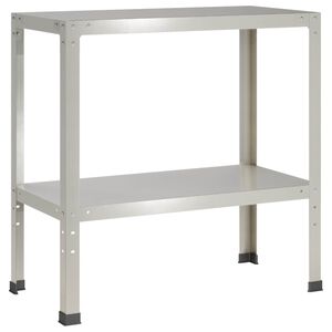 vidaXL Podu galds 100 x 40 x 80 cm Nerūsējo&scaron;s tērauds Sudraba