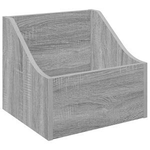 vidaXL LP ierakstu kaste Pelēks Sonoma 37 x 33 x 32 cm