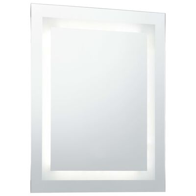 vidaXL vannasistabas spogulis ar LED un skārienu sensoru, 50x60 cm
