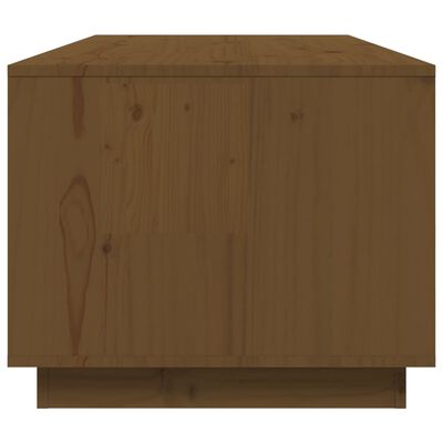 vidaXL kafijas galdiņš, medus brūns, 100x50x41 cm, priedes masīvkoks