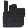 vidaXL Auto paklājs 4 pcs Melna VW TIGUAN TDI Gumija