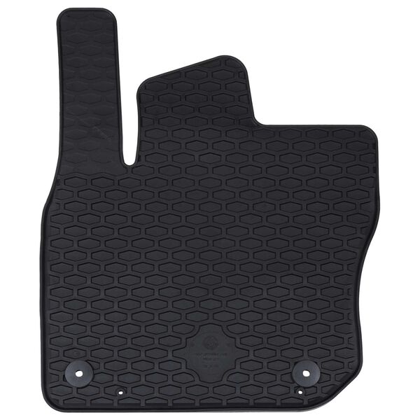 vidaXL Auto paklājs 4 pcs Melna VW TIGUAN TDI Gumija