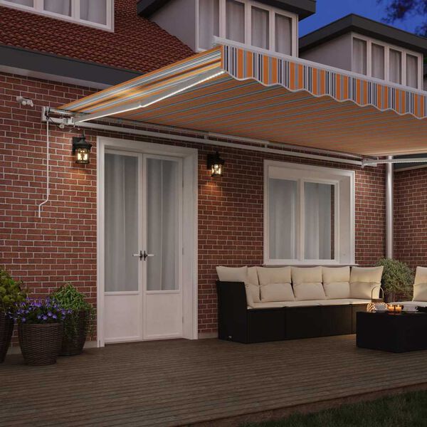 vidaXL Markīze Daudzkrāsains 500 x 300 x 165 cm Poliesters un metāls