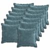 vidaXL Spilvenu pārvalks 12 gab. HOUTEN Zila 50 x 50 cm &Scaron;enila audums