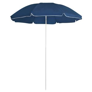 vidaXL dārza saulessargs ar tērauda kātu, 180 cm, zils