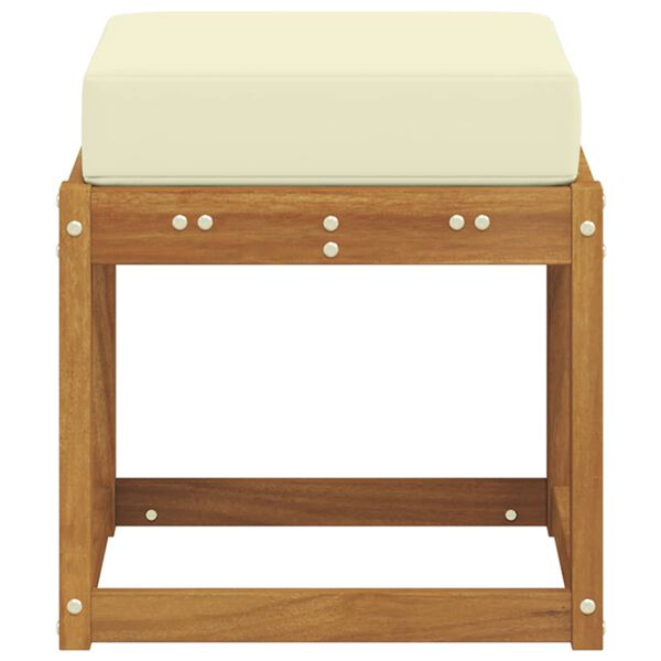 vidaXL Āra krēsla sols Cietā akācijas koks Dabiska