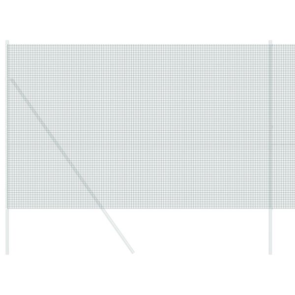 vidaXL Metinātās stieples žogs Zaļa 1.5 x 25 m Tērauds