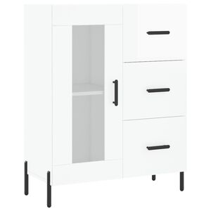 vidaXL kumode, spīdīgi balta, 69,5x34x90 cm, inženierijas koks