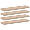 vidaXL sienas plaukti, 4 gab., 90x23,5x4 cm, inženierijas koks