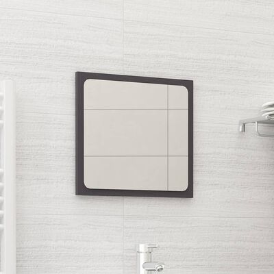 vidaXL vannasistabas spogulis, spīdīgi pelēks, 40x1,5x37 cm