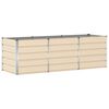 vidaXL Puķu kaste Krēms 240 x 80 x 75 cm Tērauds