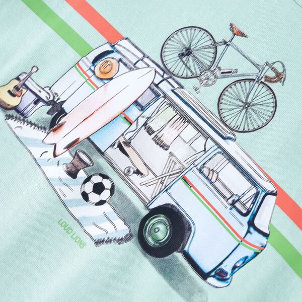 Bērnu T-krekls, gai&scaron;a piparmētru, 128