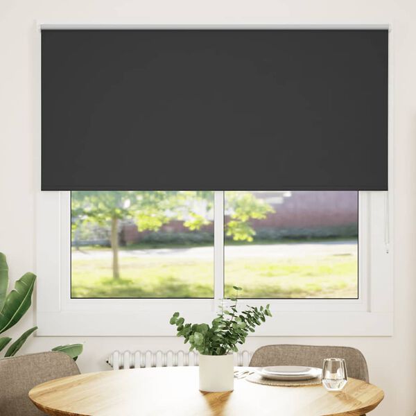 vidaXL Rullo žalūzija Blackout Black 165x150 cm Auduma platums 161,6cm