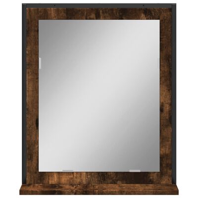 vidaXL vannasistabas spogulis, ozola, 50x12x60 cm, inženierijas koks