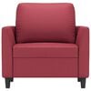 vidaXL atpūtas krēsls, 60 cm, vīnsarkana mākslīgā āda