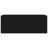 vidaXL 8-daļīgs TV skapī&scaron;u komplekts, melns, inženierijas koks